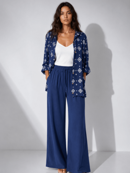 Litchy linen pants - Pants