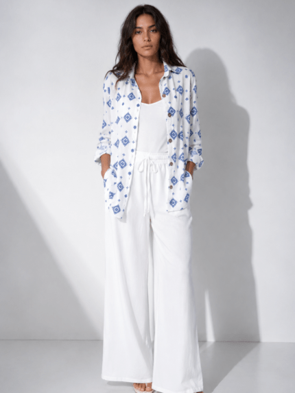 Litchy linen pants - Pants