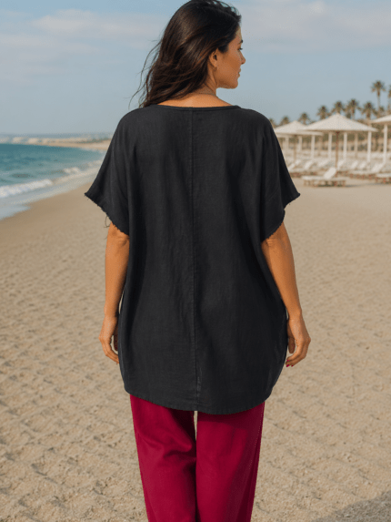Oversize linen top (Copy) - Belts