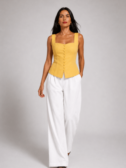 Amaly linen top - Top/Bodysuits