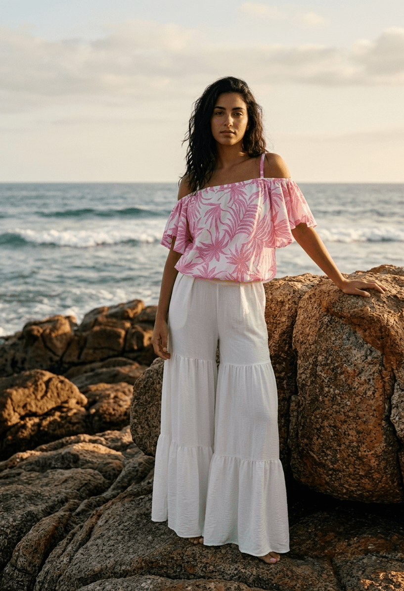 edited 1779544076235 Lama printed top - Top/Bodysuits