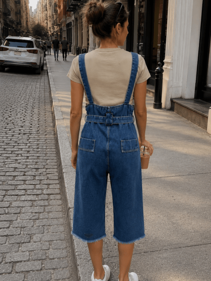 saloppete denim - TROUSERS