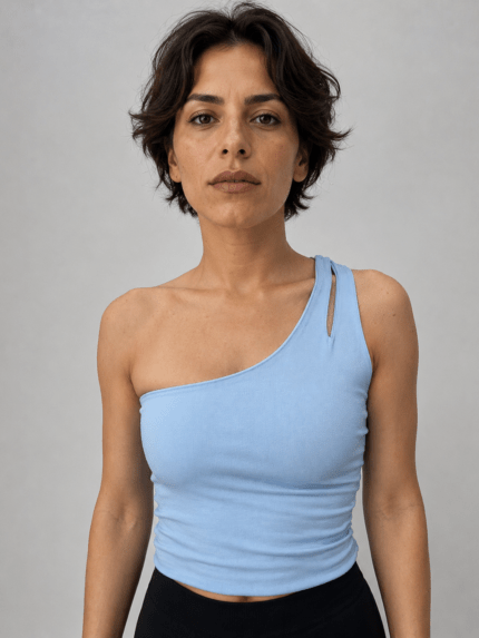 Shimen 1 shoulder cotton - Top/Bodysuits