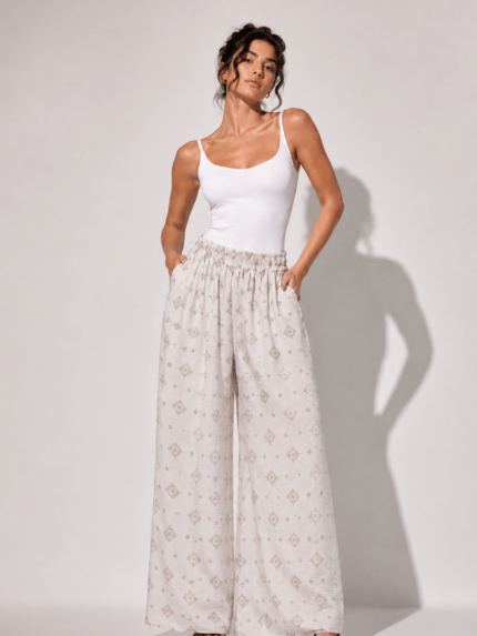 Litchy linen pants - Pants