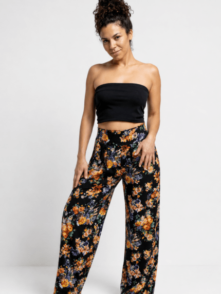 Wome's Floral  Pants Lightweight Summer Style - Pants