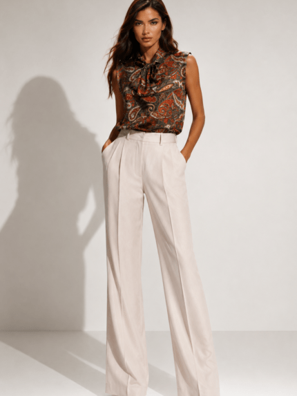 Women Palazzo Pants Lightweight & Elegant - TROUSERS