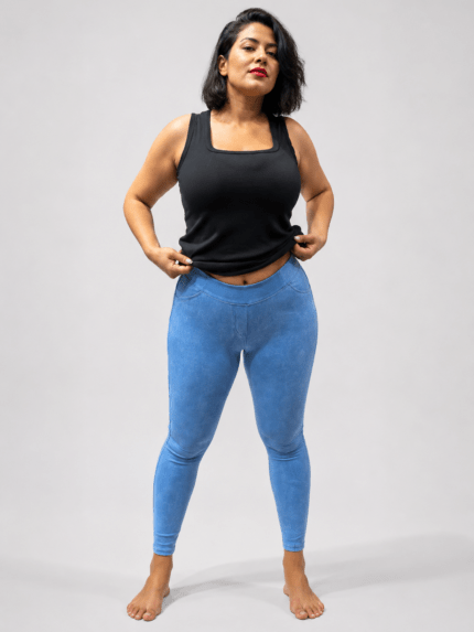 Curvy tie die legging - LEGGING