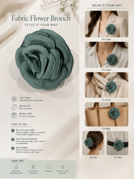 Flower brooch - ACCESSOIRE