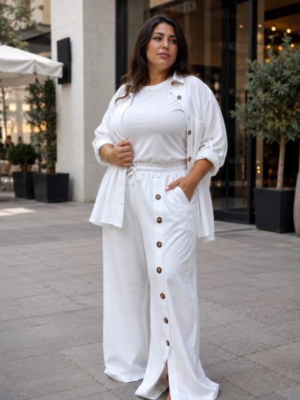 Kira set linen lace - Co-Ord Sets