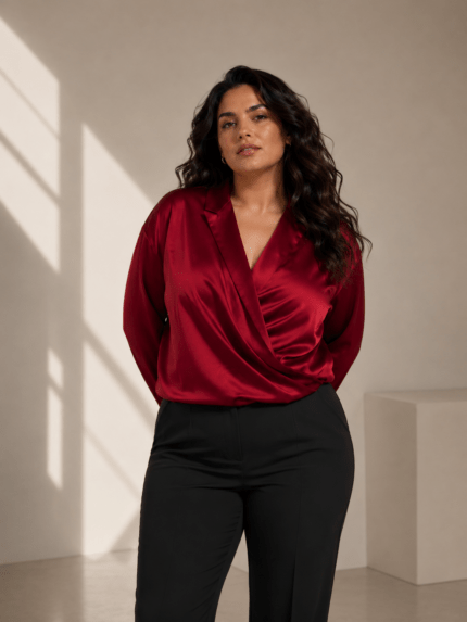Luciana satin top